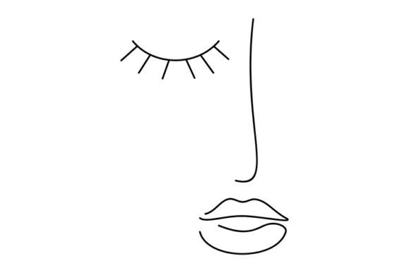 Download Modern Line Art Face - Premium Resources